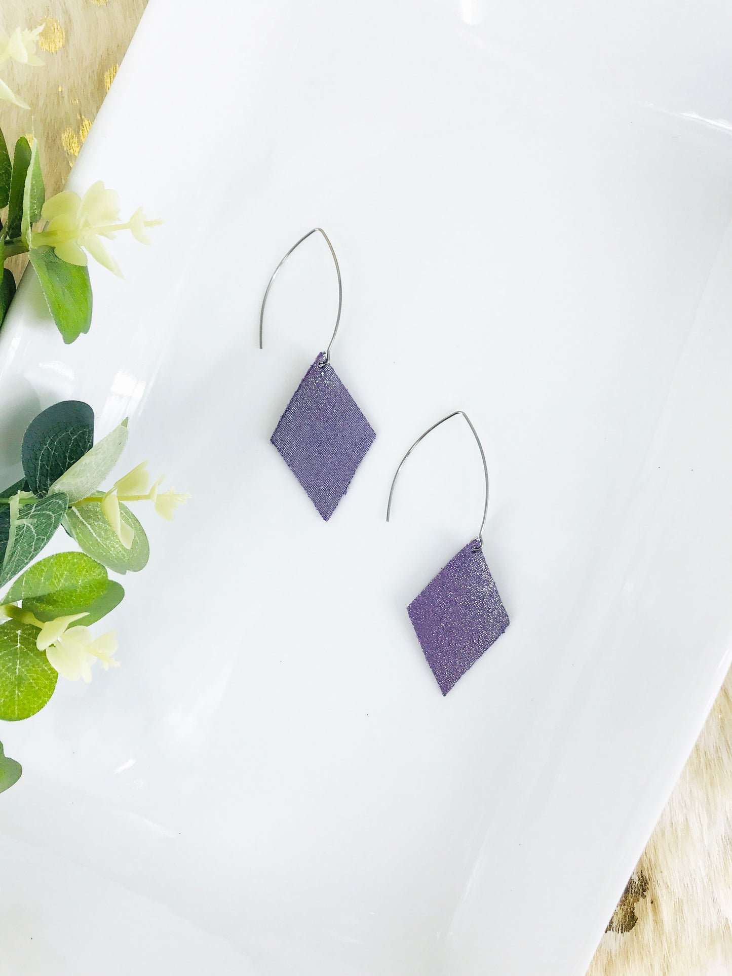 Genuine Leather Earrings - E19-434