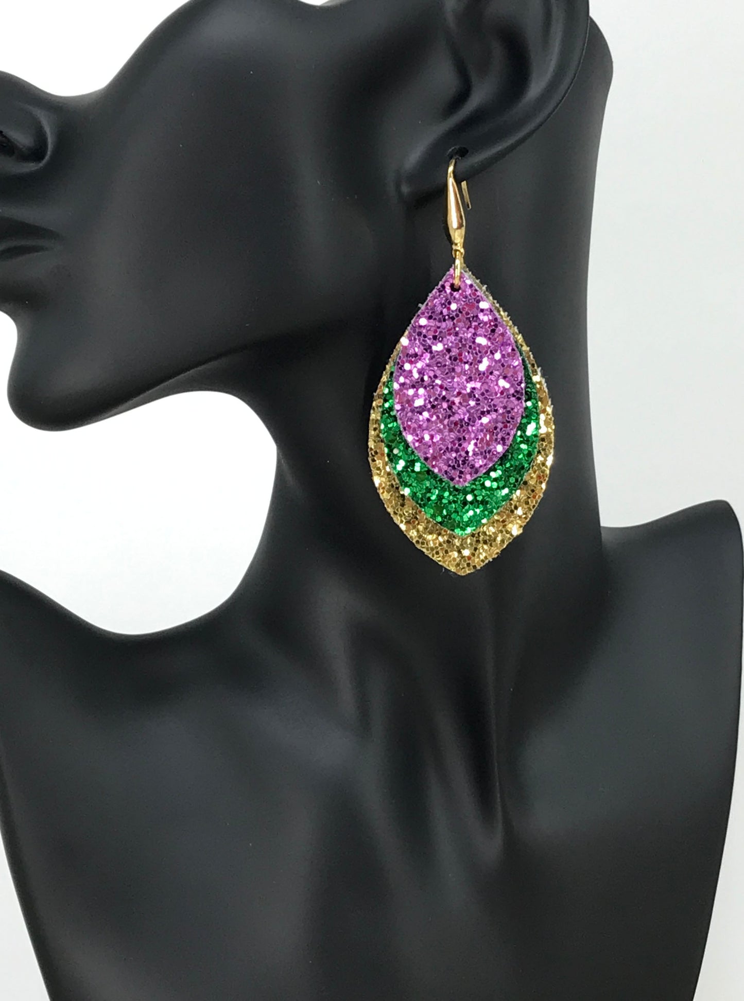 Mardi Gras Themed Earrings - E19-4350