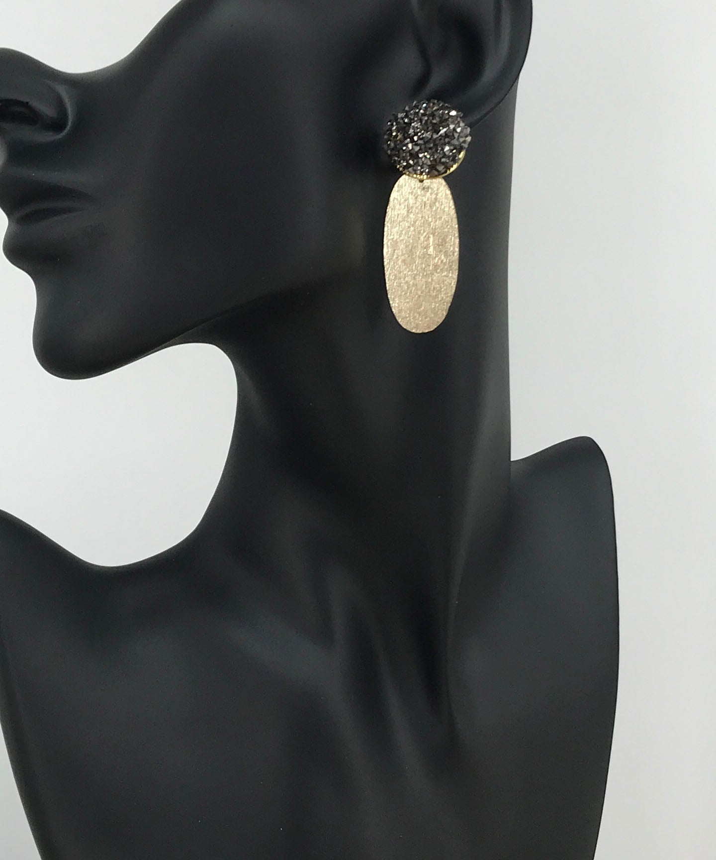 Druzy Stud & Pendant Earrings - E19-4437