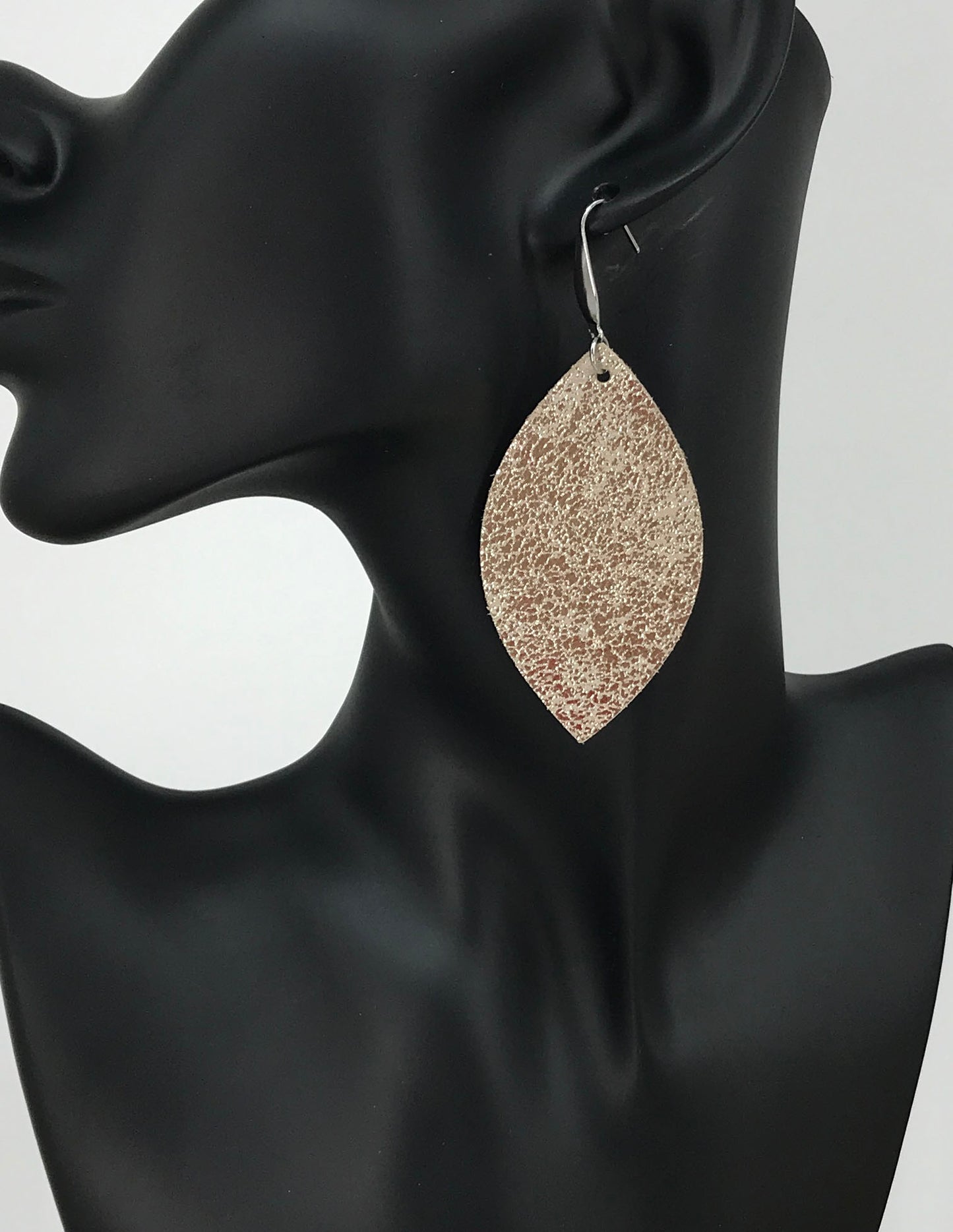 Platinum Genuine Leather Earrings - E19-4655