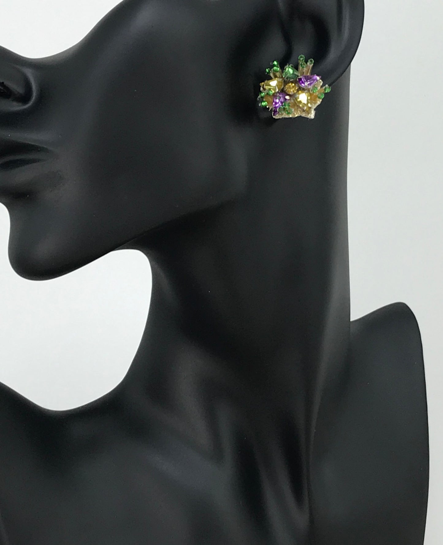 Mardi Gras Themed Stud Earrings - E19-4740