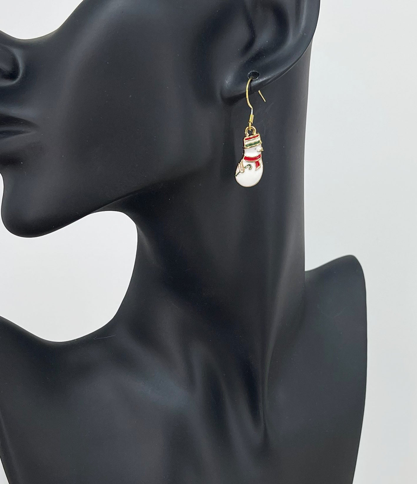 Snowman Pendant Earrings