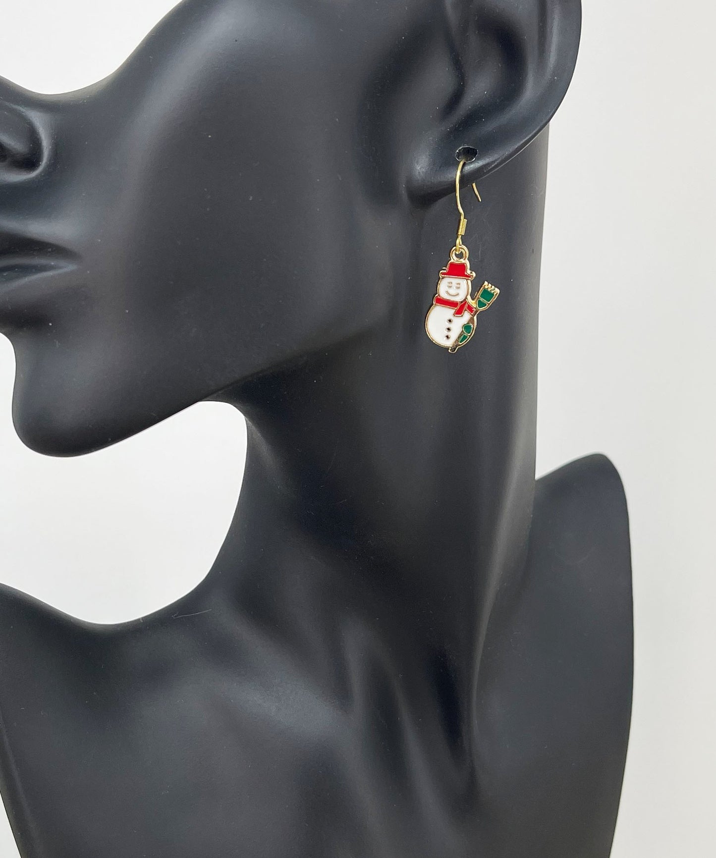 Snowman Pendant Earrings