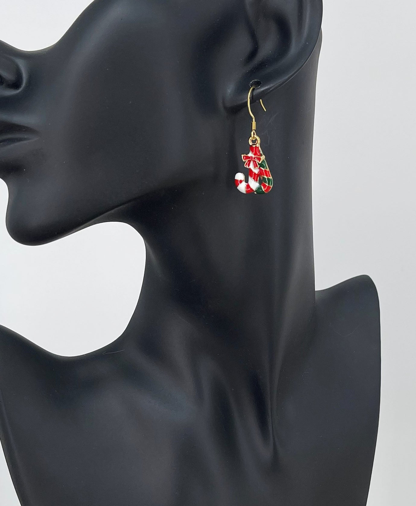 Candy Cane Pendant Earrings