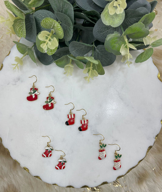 Christmas Stocking Earrings
