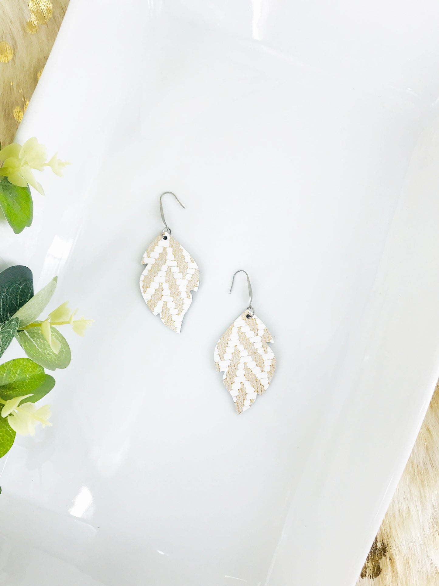 Genuine Leather Earrings - E19-739