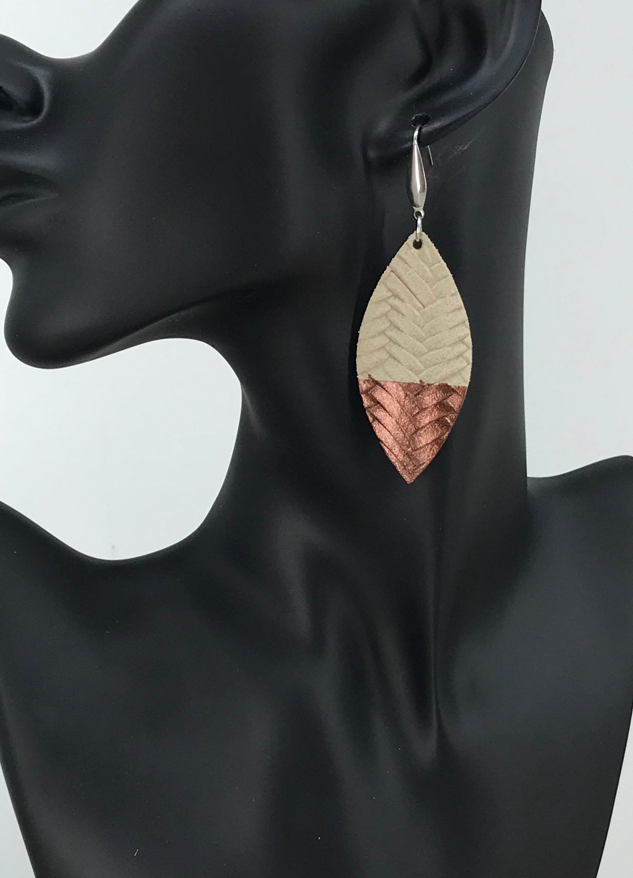 Genuine Leather Earrings - E19-741