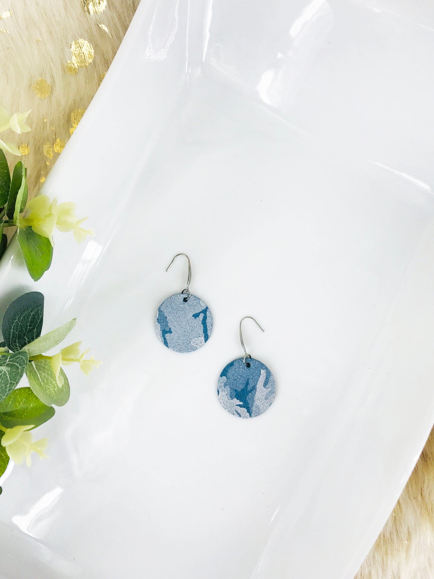 Genuine Leather Earrings - E19-784
