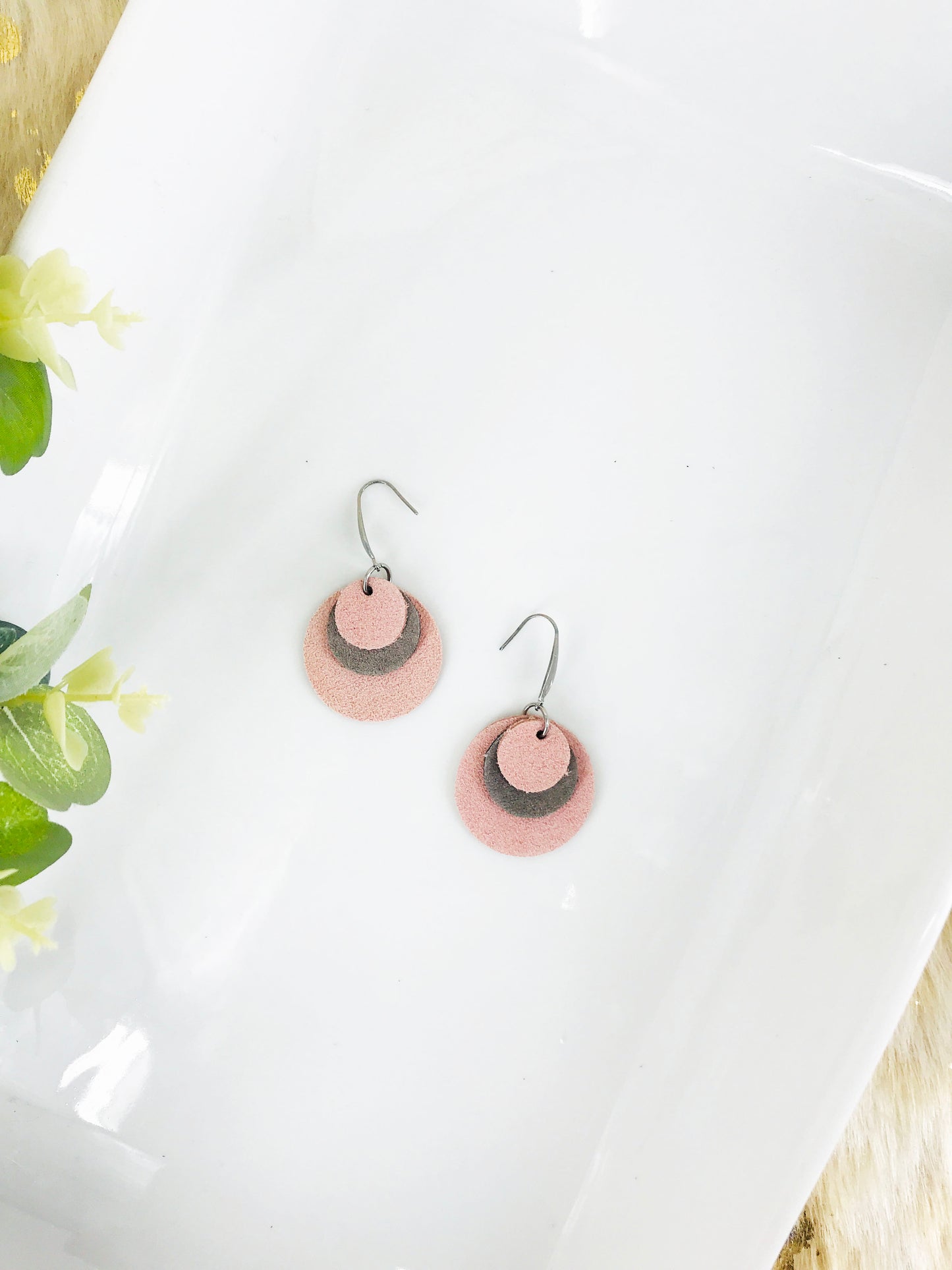 Genuine Leather Earrings - E19-793