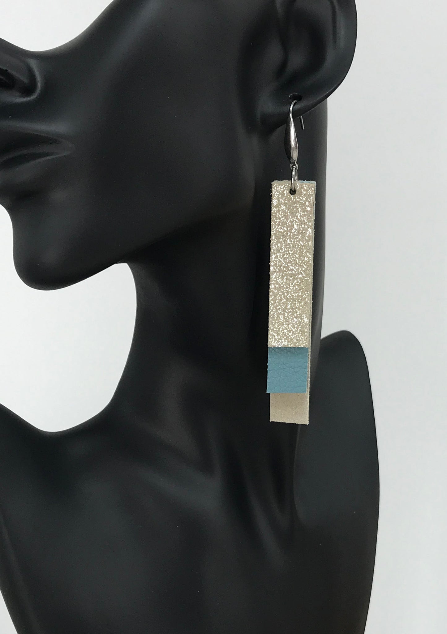 Genuine Suede and Leather Earrings - E19-796