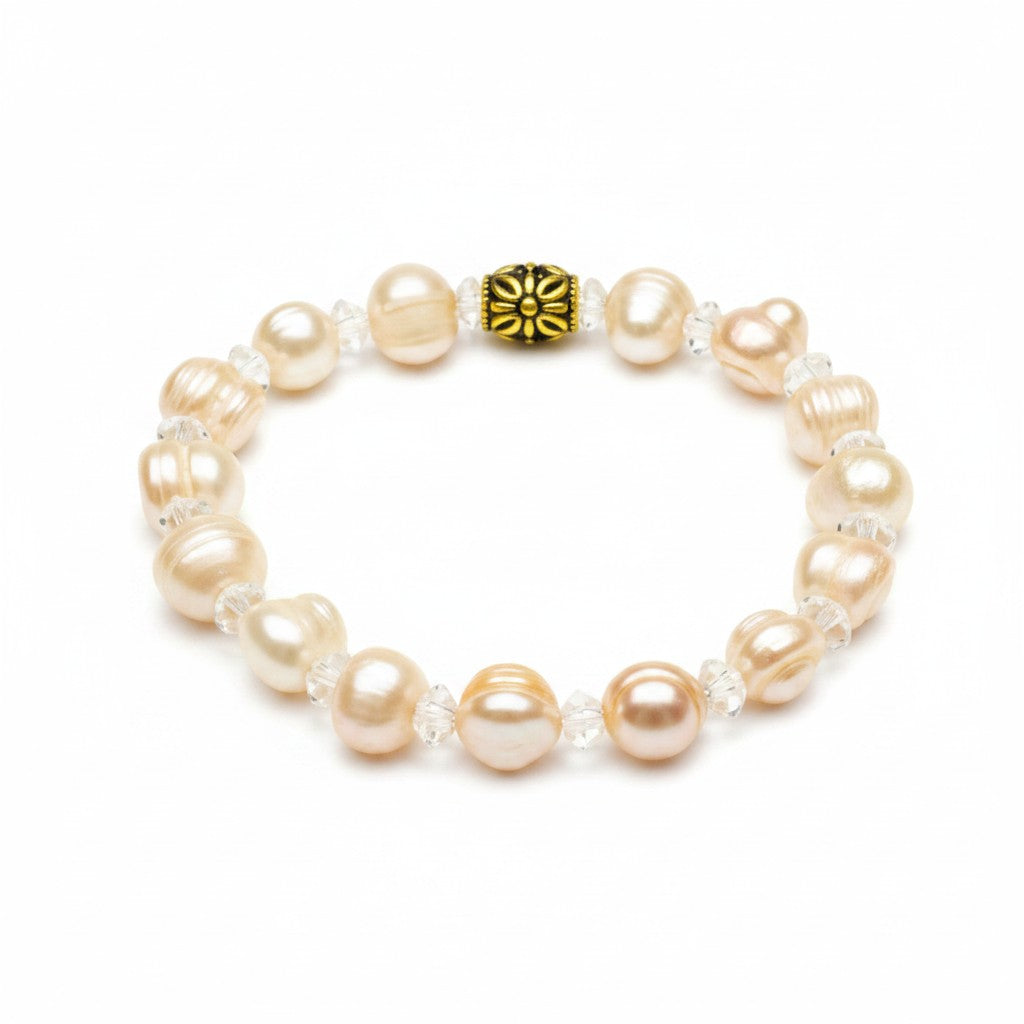 Pearl & Glass Bead Bracelet