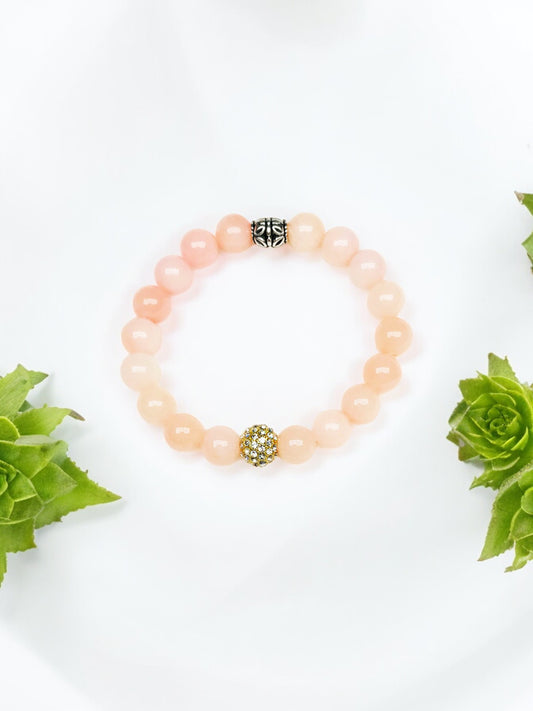 Genuine Gemstone Stretchy Bracelet - B1254