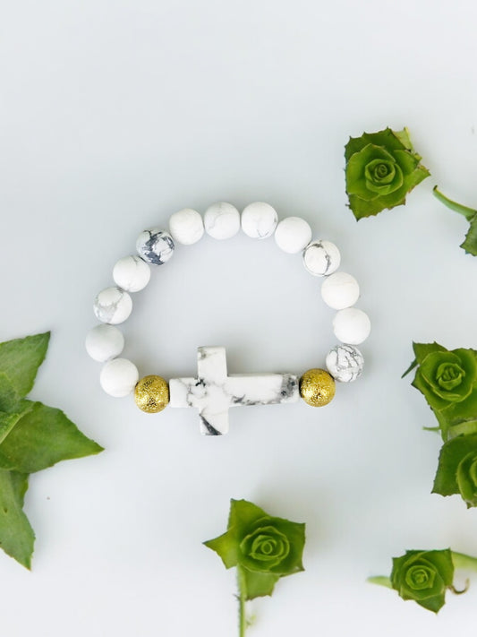 Genuine Gemstone Stretchy Bracelet - B1691