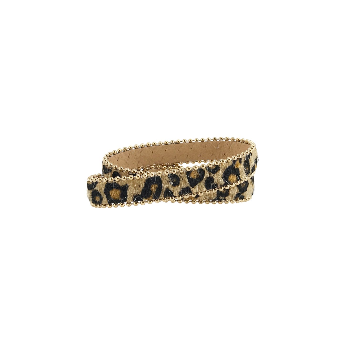 Leopard Faux Hair Wrap Bracelet