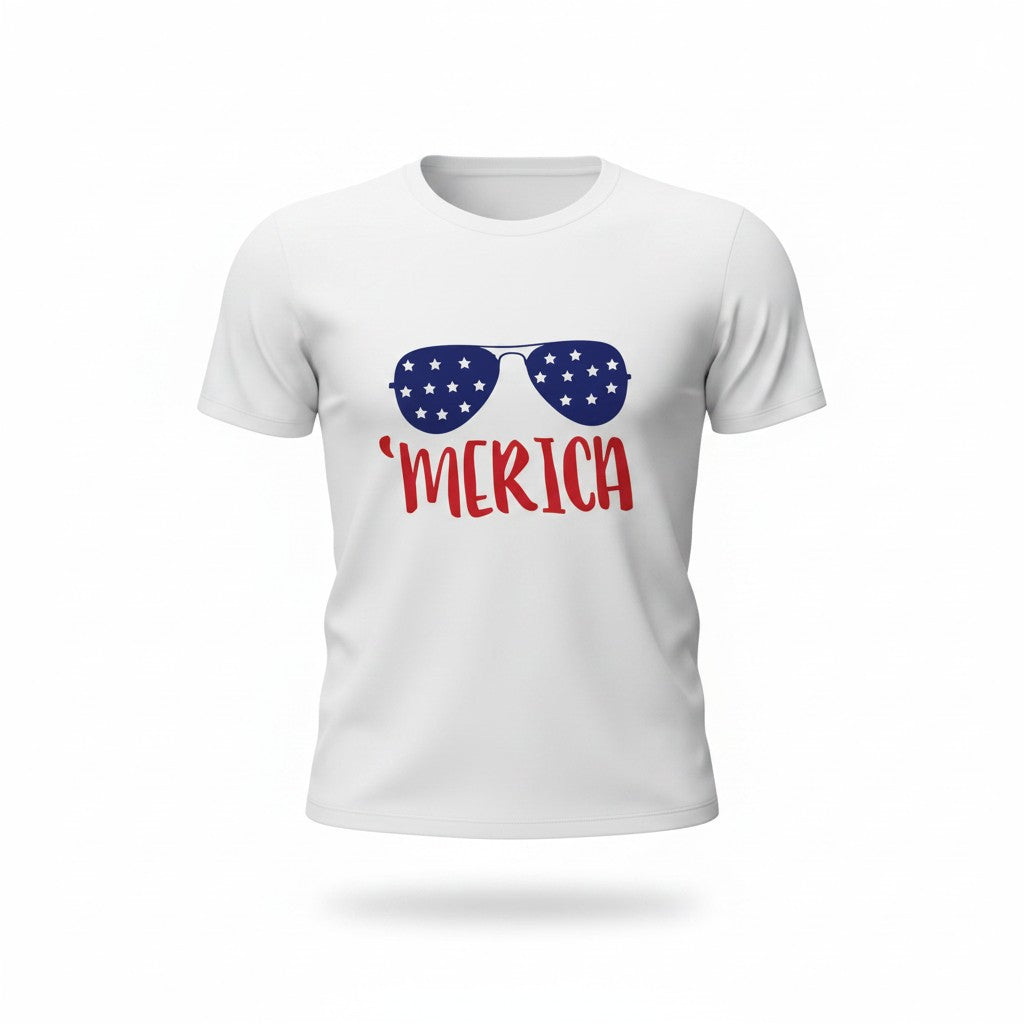 'Merica Round Neck T-Shirt