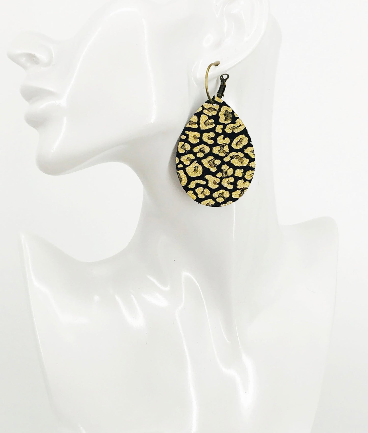 Genuine Leather Hoop Earrings - E19-3438