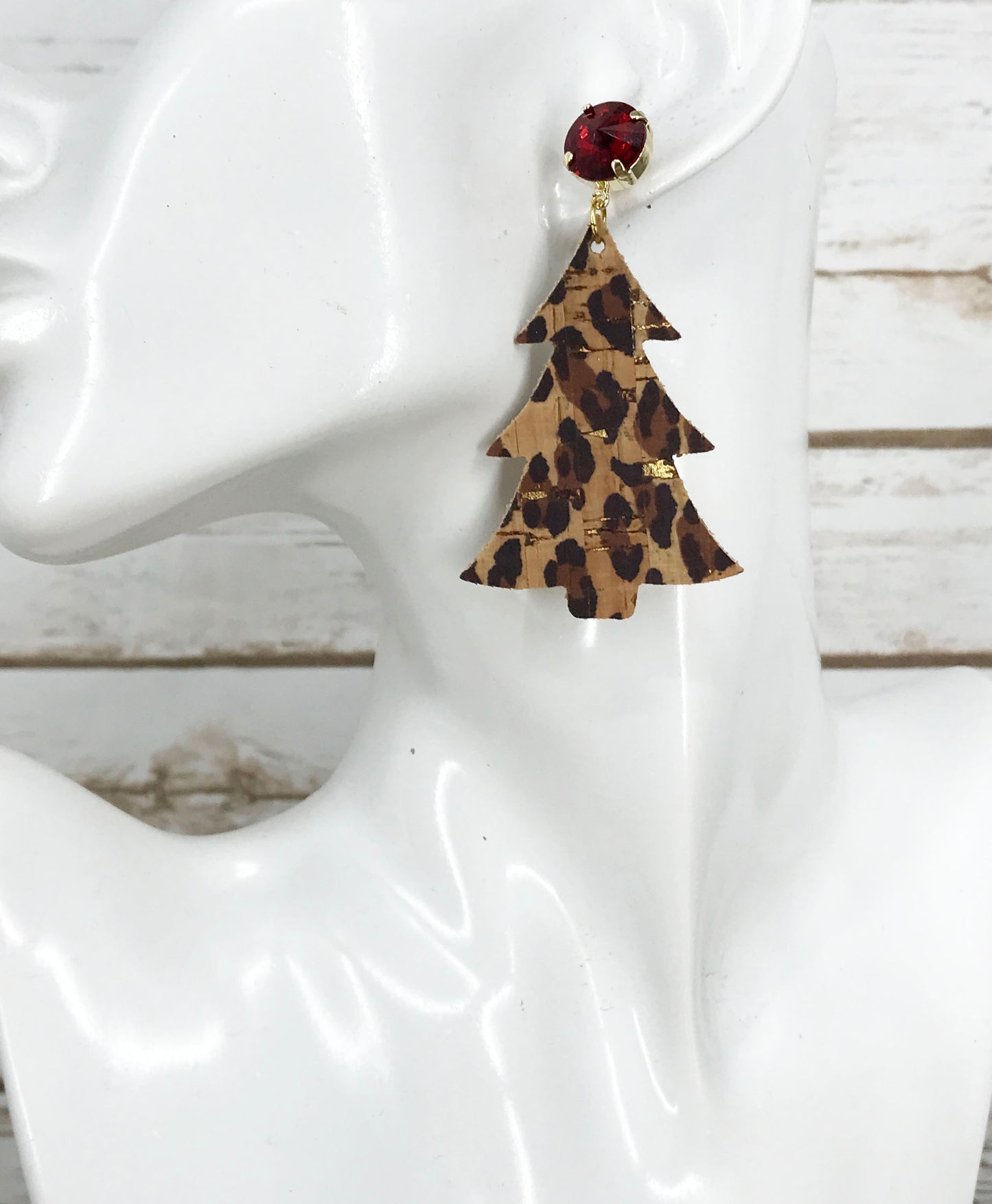 Crystal & Christmas Tree Earrings - E19-3673