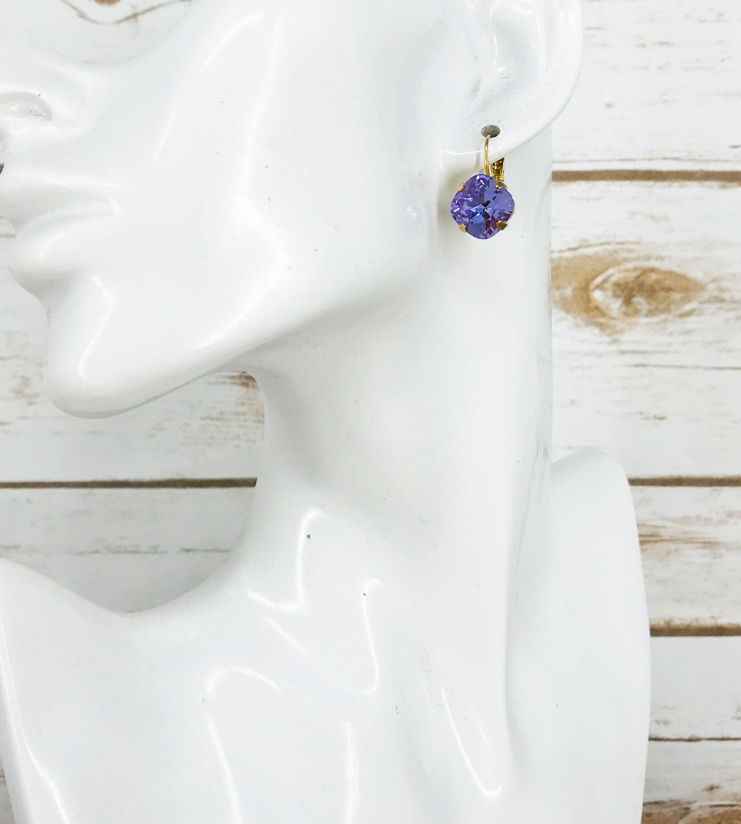 Cushion Cut Crystal Earrings - E19-4292