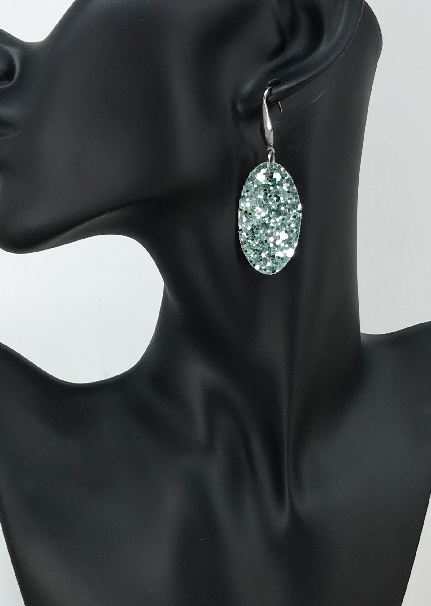 Small Chunky Glitter Earrings - E445