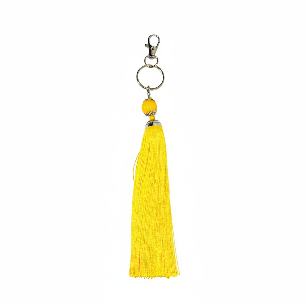 Large Silk Tassel Keychains