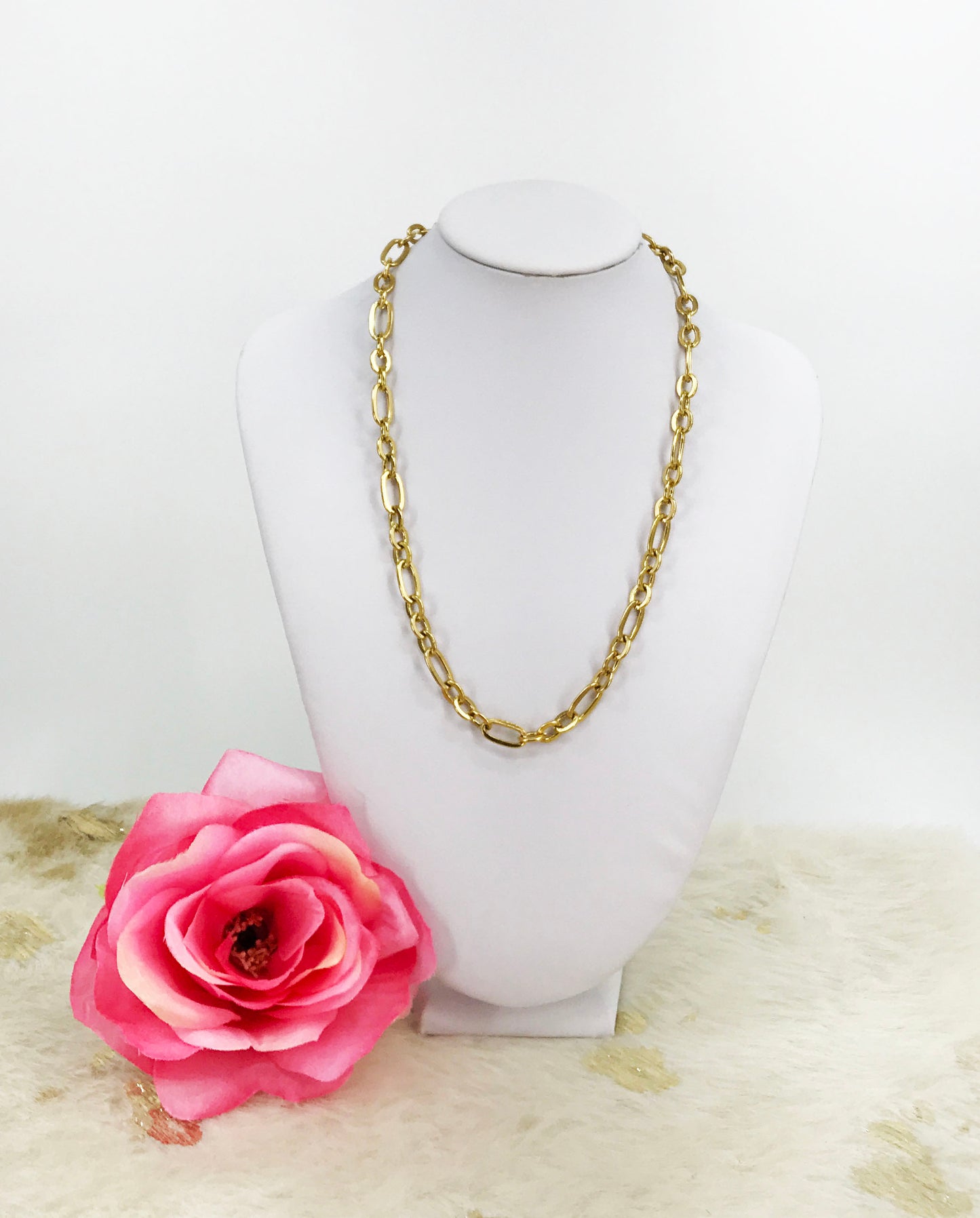 Stainless Steel Rolo Cable Chain Necklace - N762