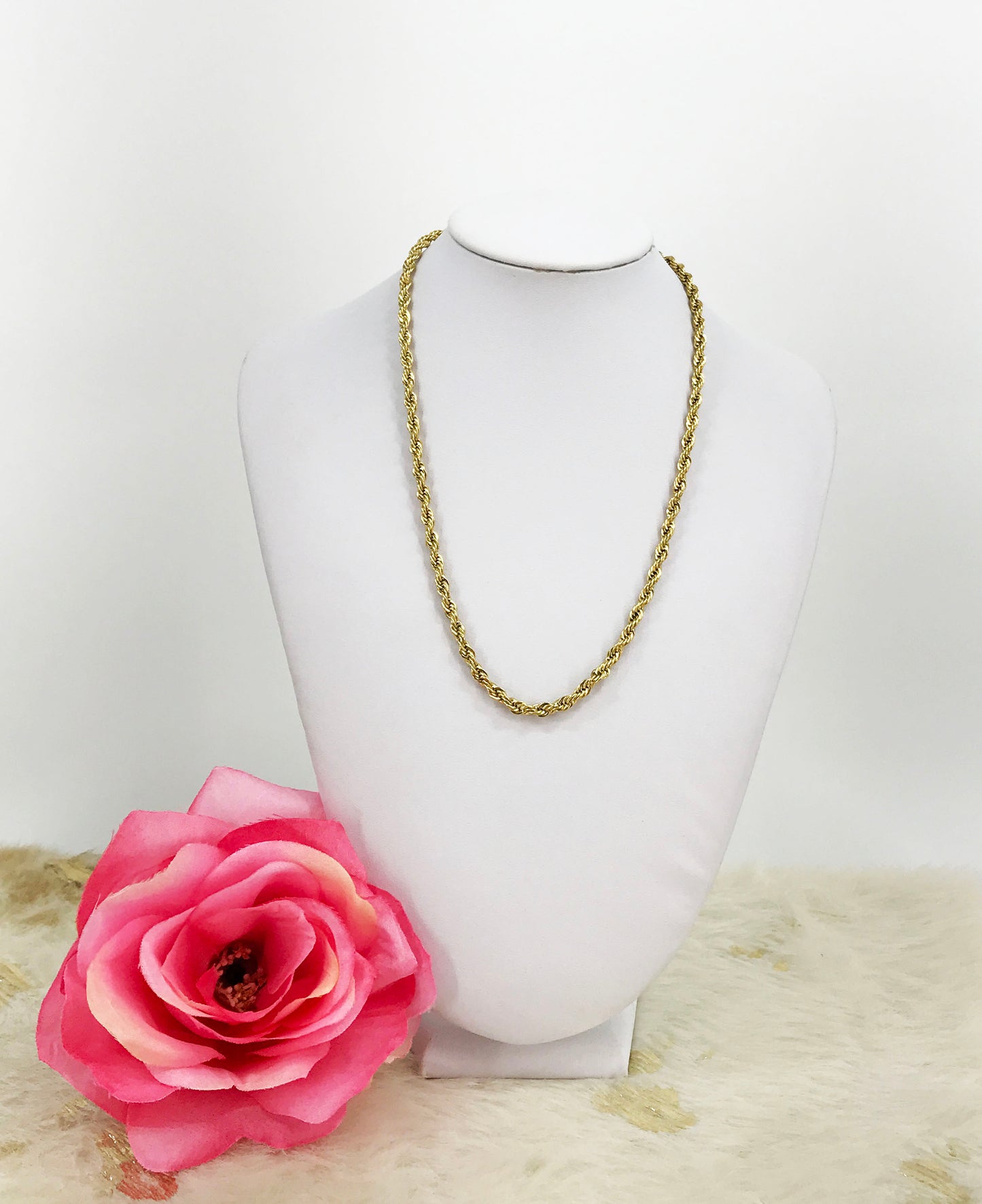Stainless Steel Rope Chain Necklace - N776