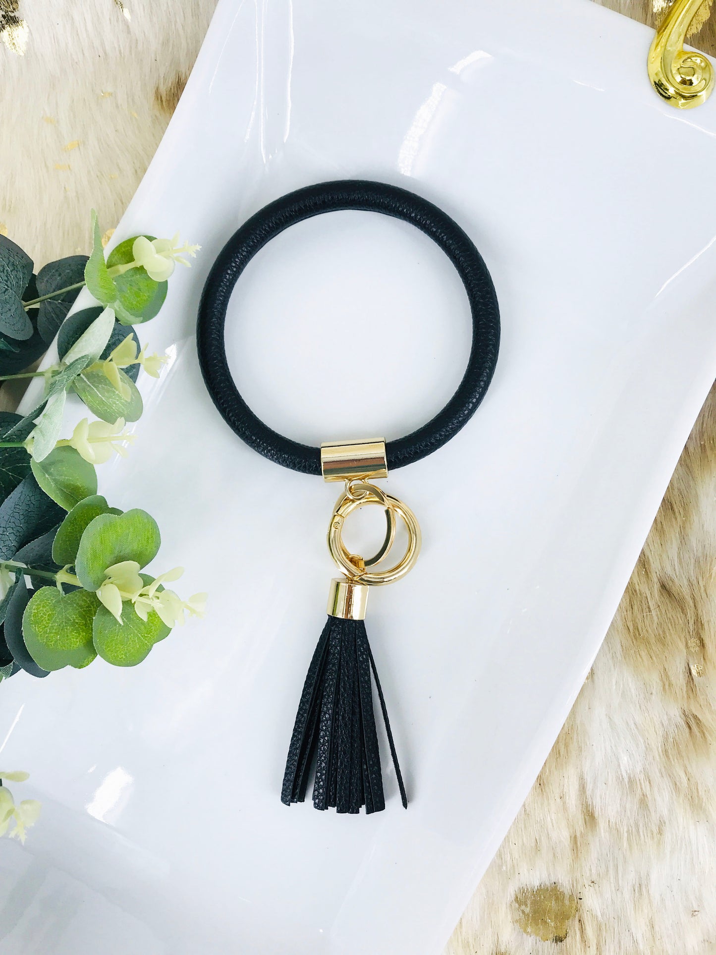 Black Bangle Keychain - K103