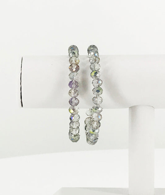 Multi-Color AB Glass Bead Stretchy Bracelet