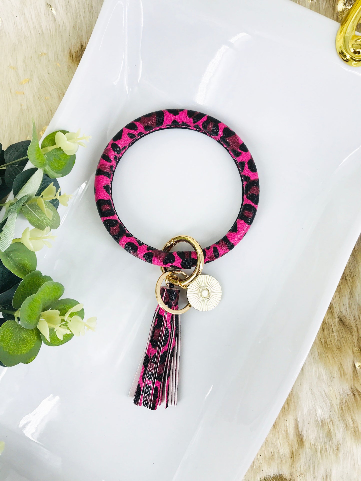 Leopard Bangle Keychain - K129