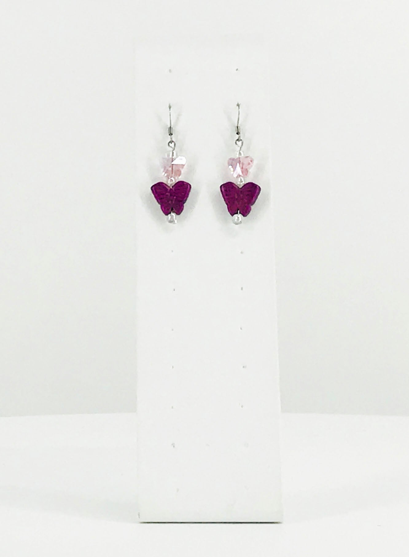 Glass Bead Dangle Earrings - E19-260