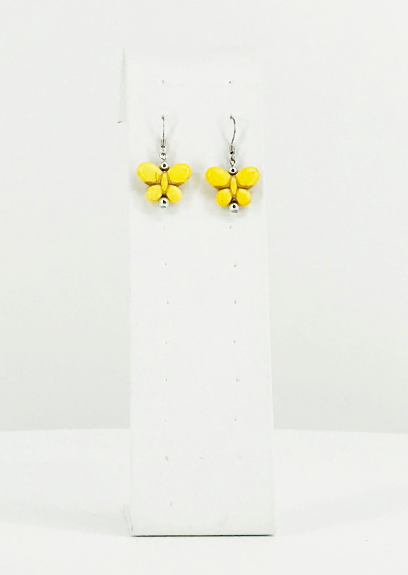 Glass Bead Dangle Earrings - E19-266