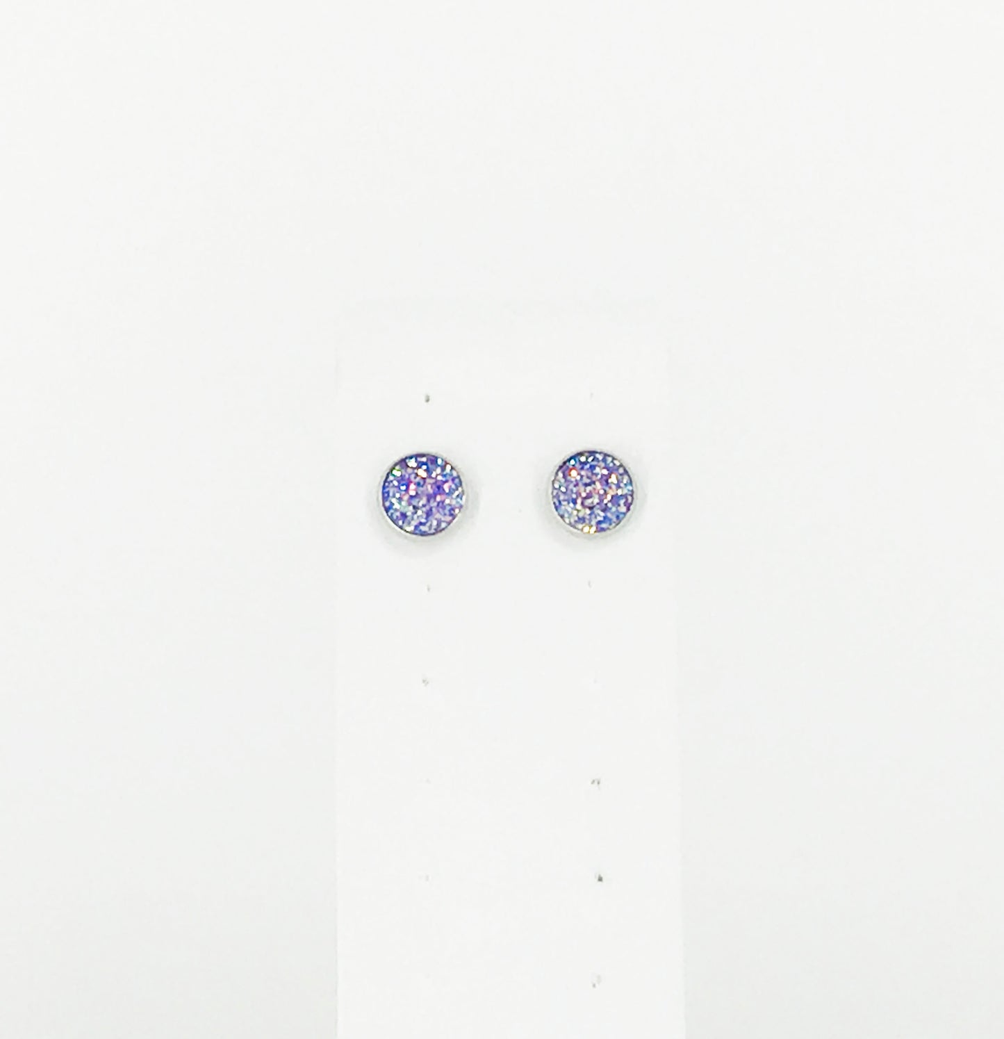 Round Druzy Stud Earrings - E19-2749