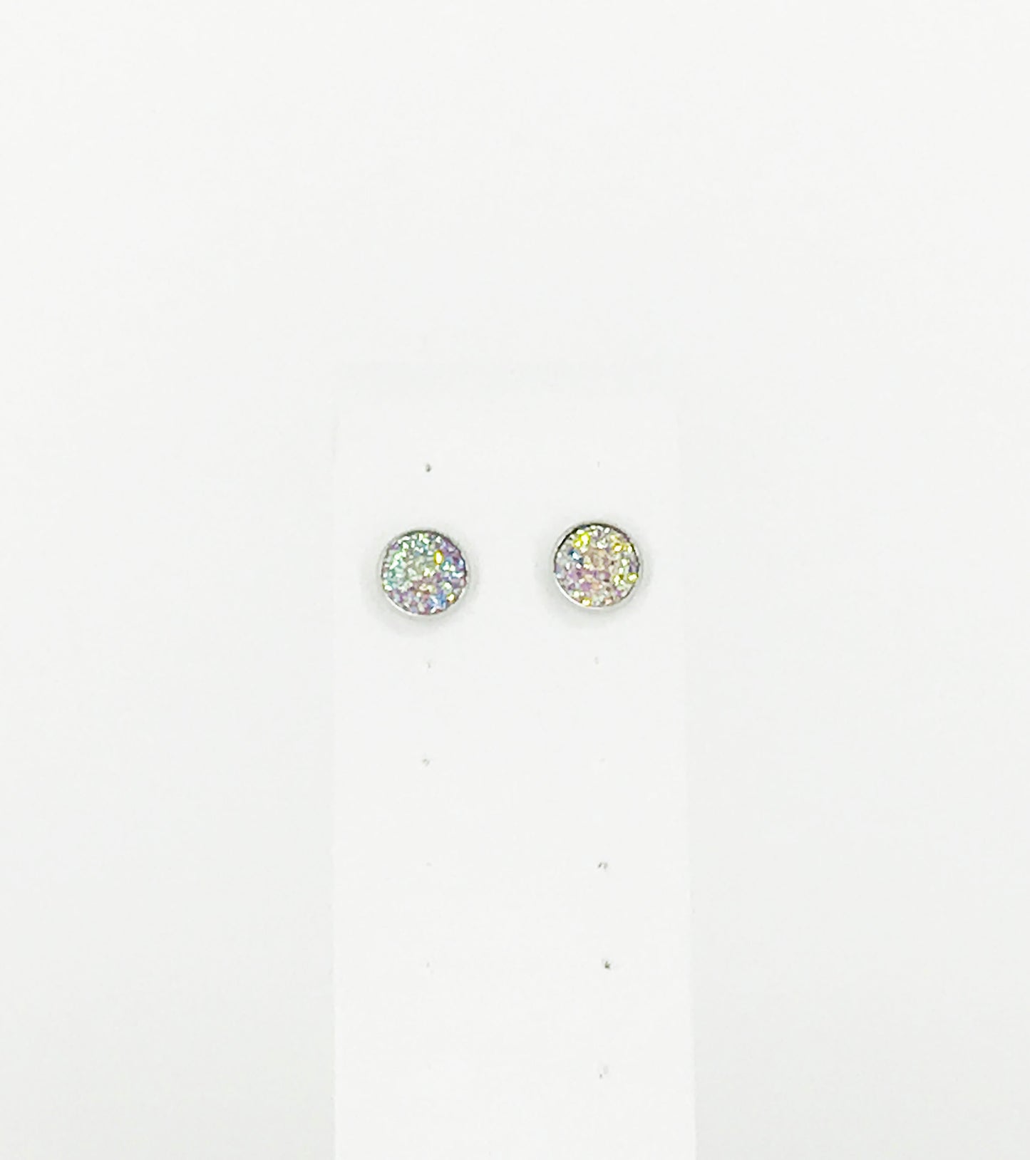 Round Druzy Stud Earrings - E19-2766