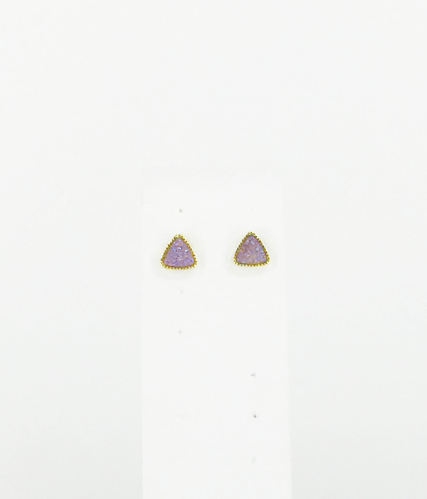 Triangle Druzy Stud Earrings - E19-2775