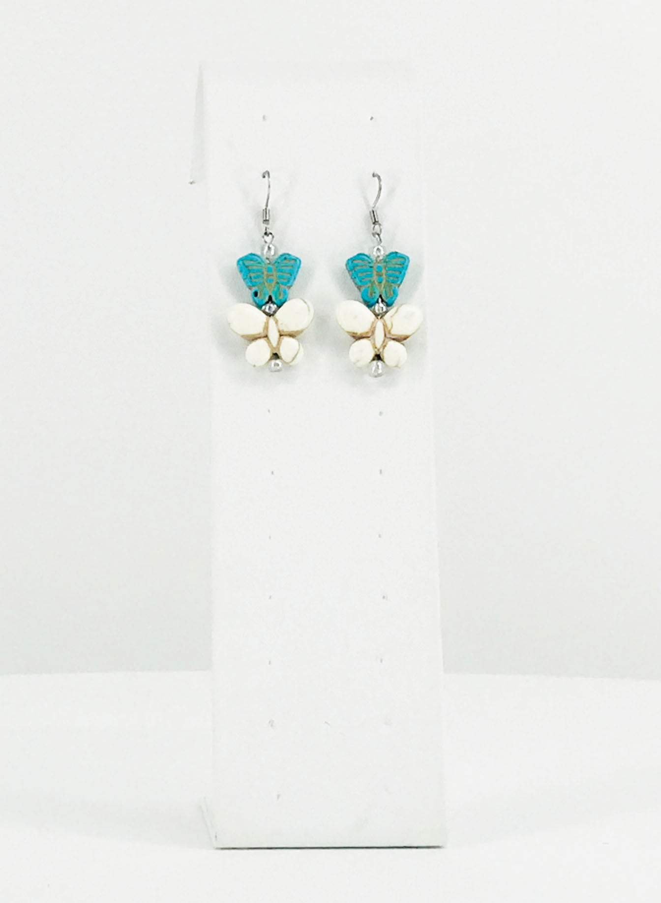 Glass Bead Dangle Earrings - E19-293