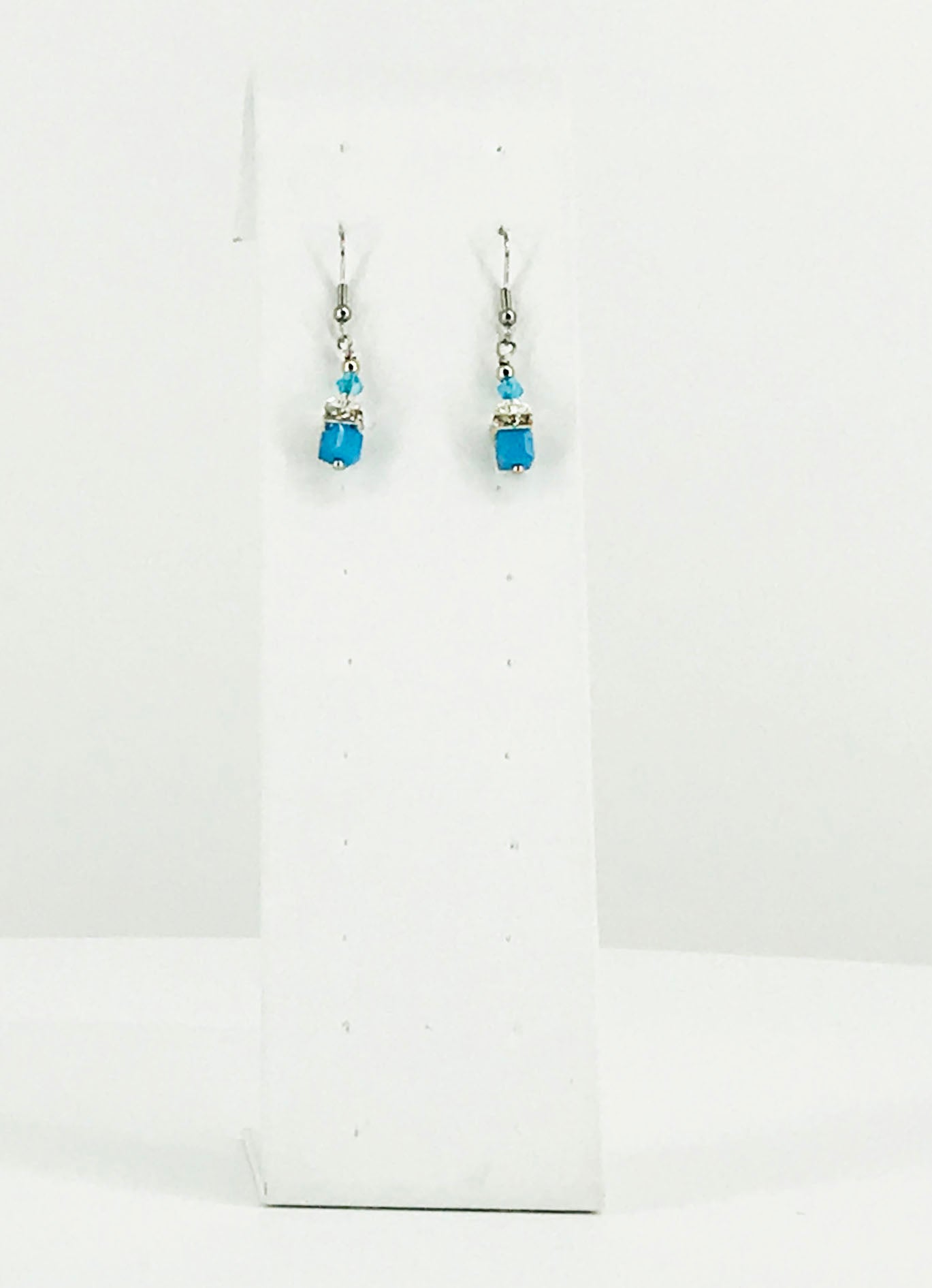 Glass Bead Dangle Earrings - E19-584