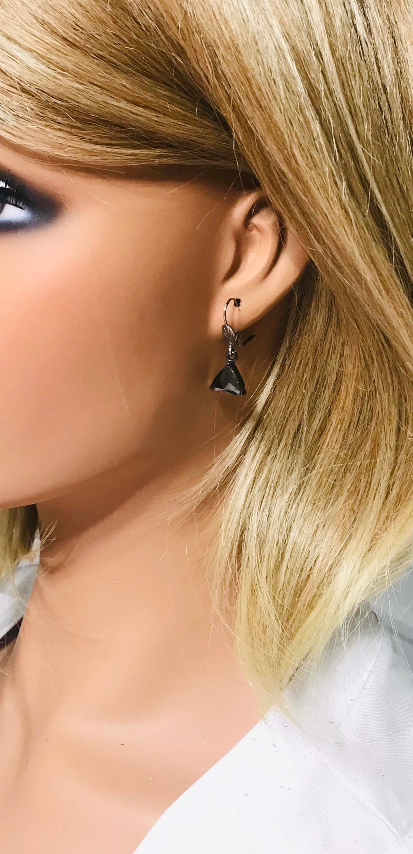 Rhinestone Dangle Earrings - E19-992