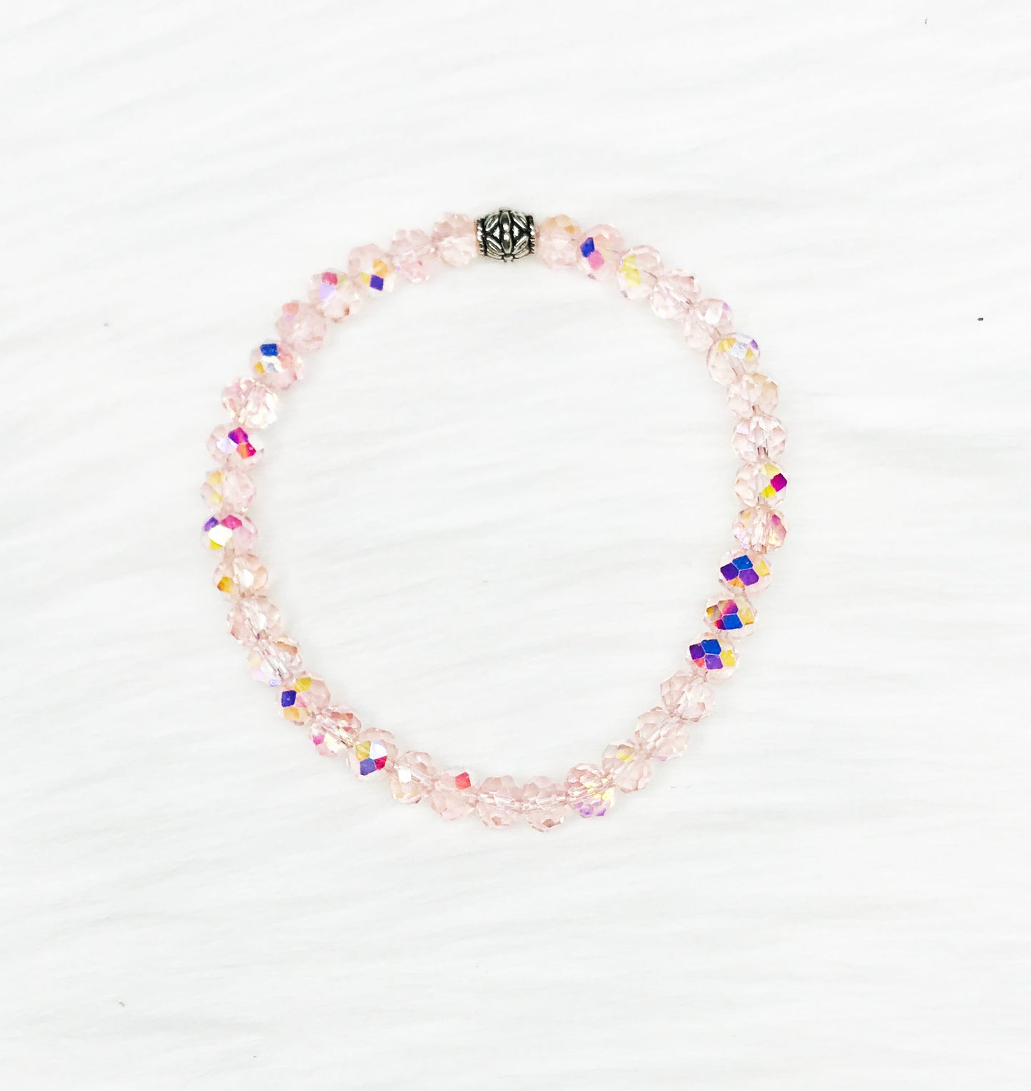 Glass Bead Stretchy Bracelet - 1556