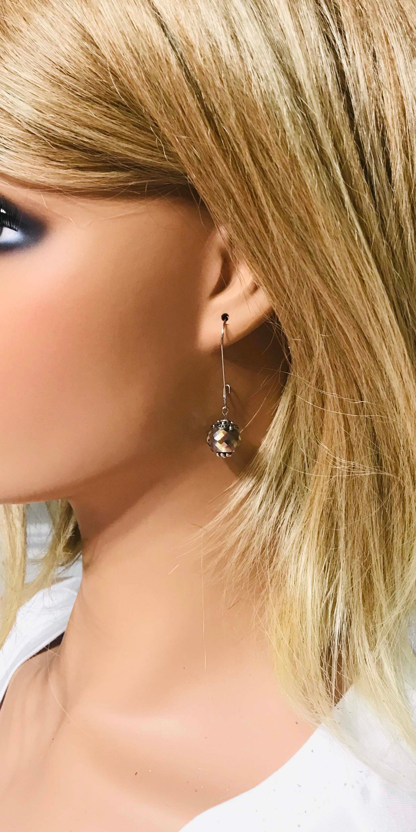 Glass Bead Earrings - E142