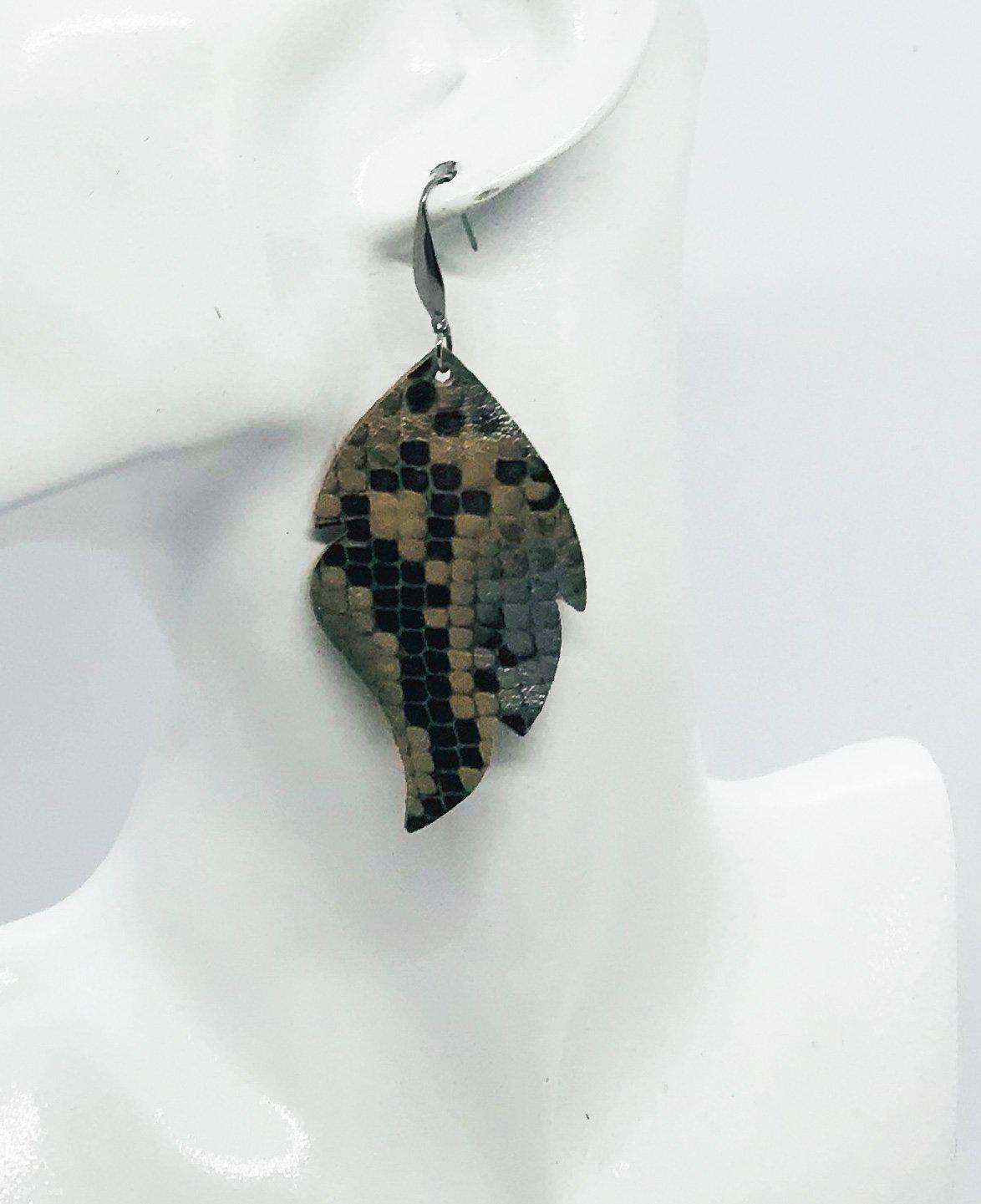 Genuine Leather Earrings - E19-1016