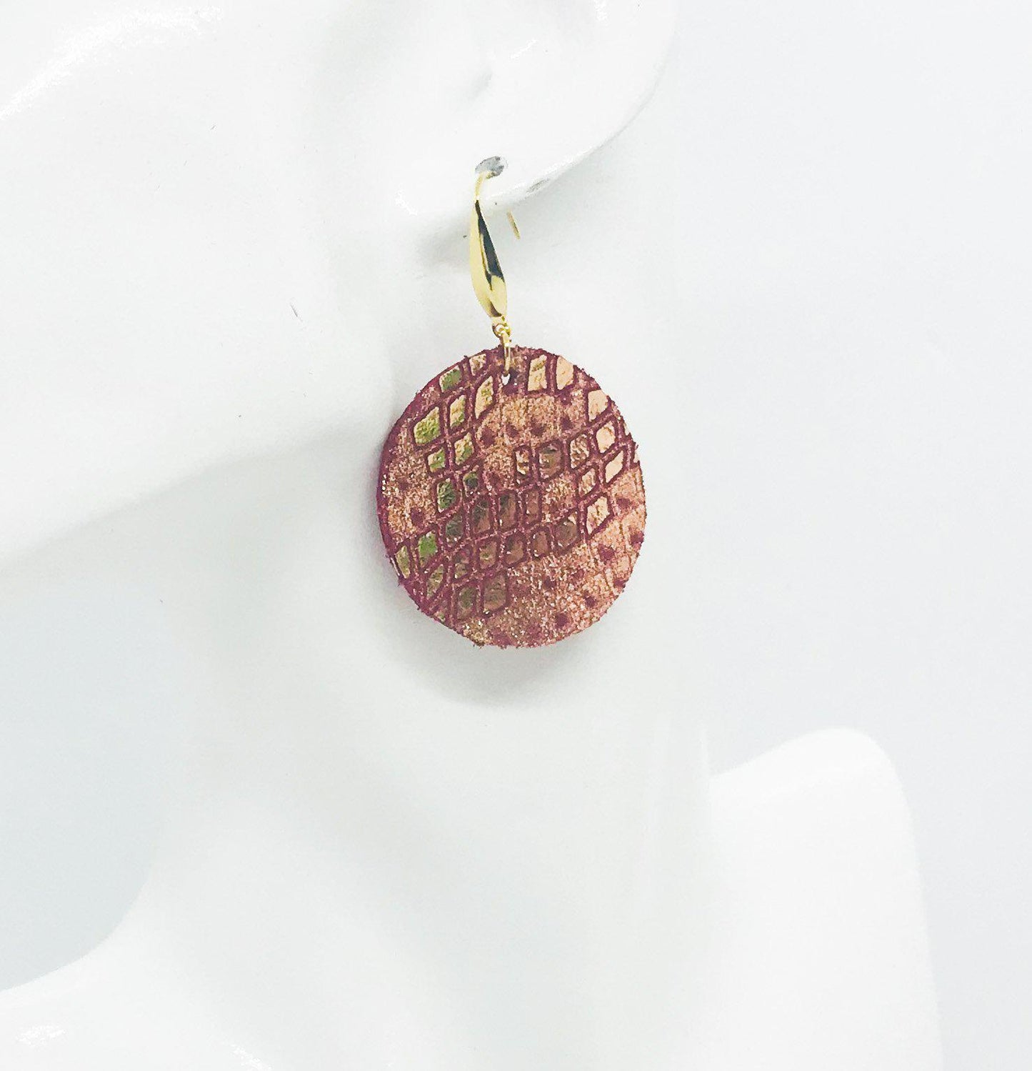 Genuine Leather Earrings - E19-1042