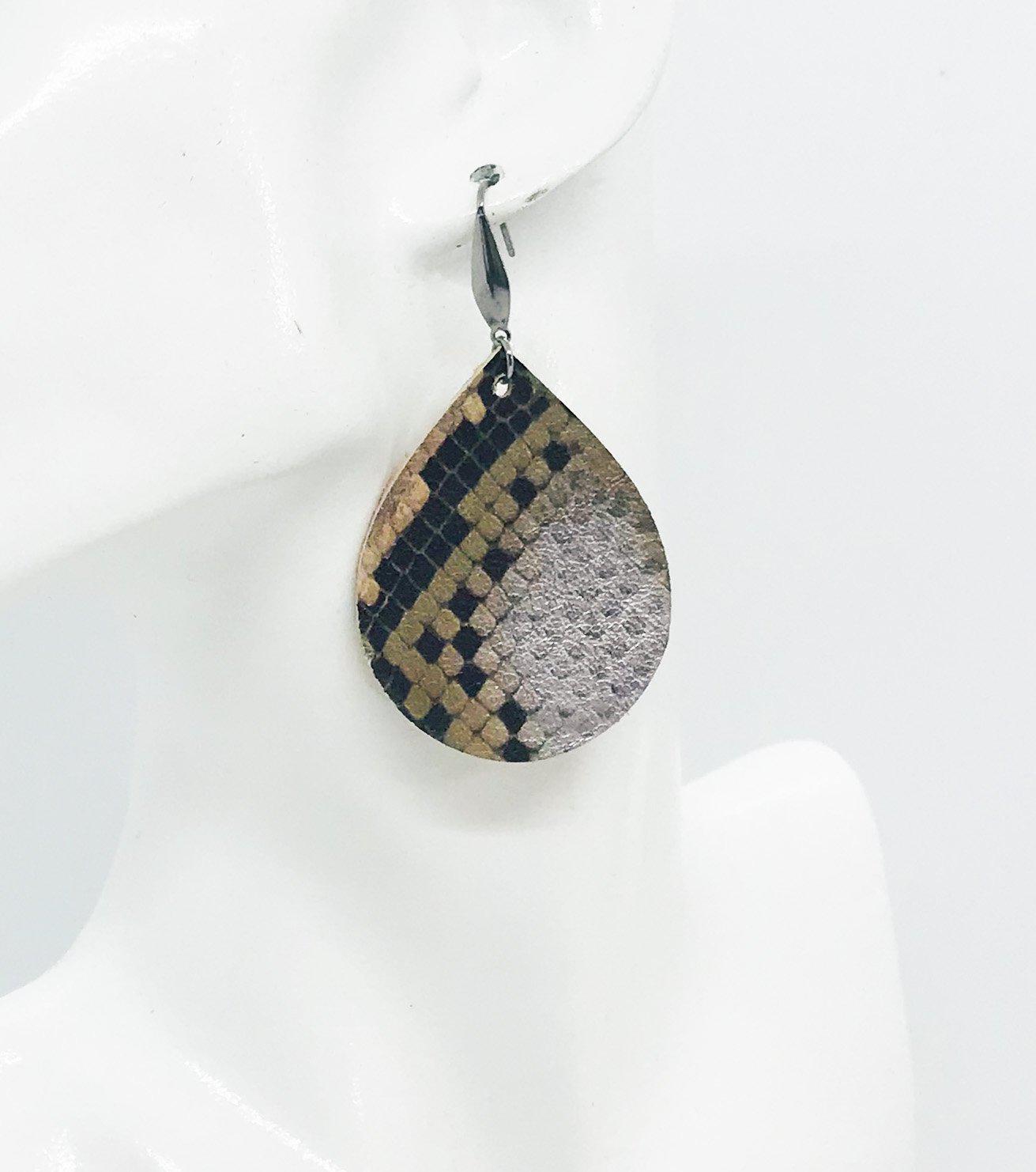 Genuine Leather Earrings - E19-1159