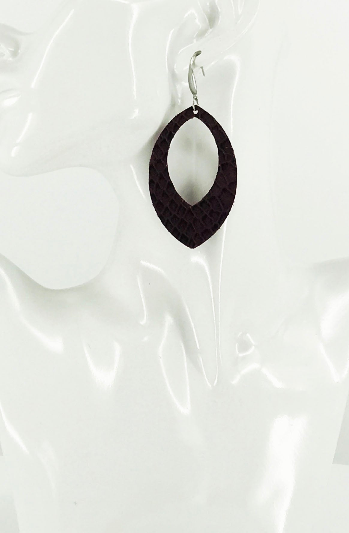 Genuine Alligator Leather Earrings - E19-2689