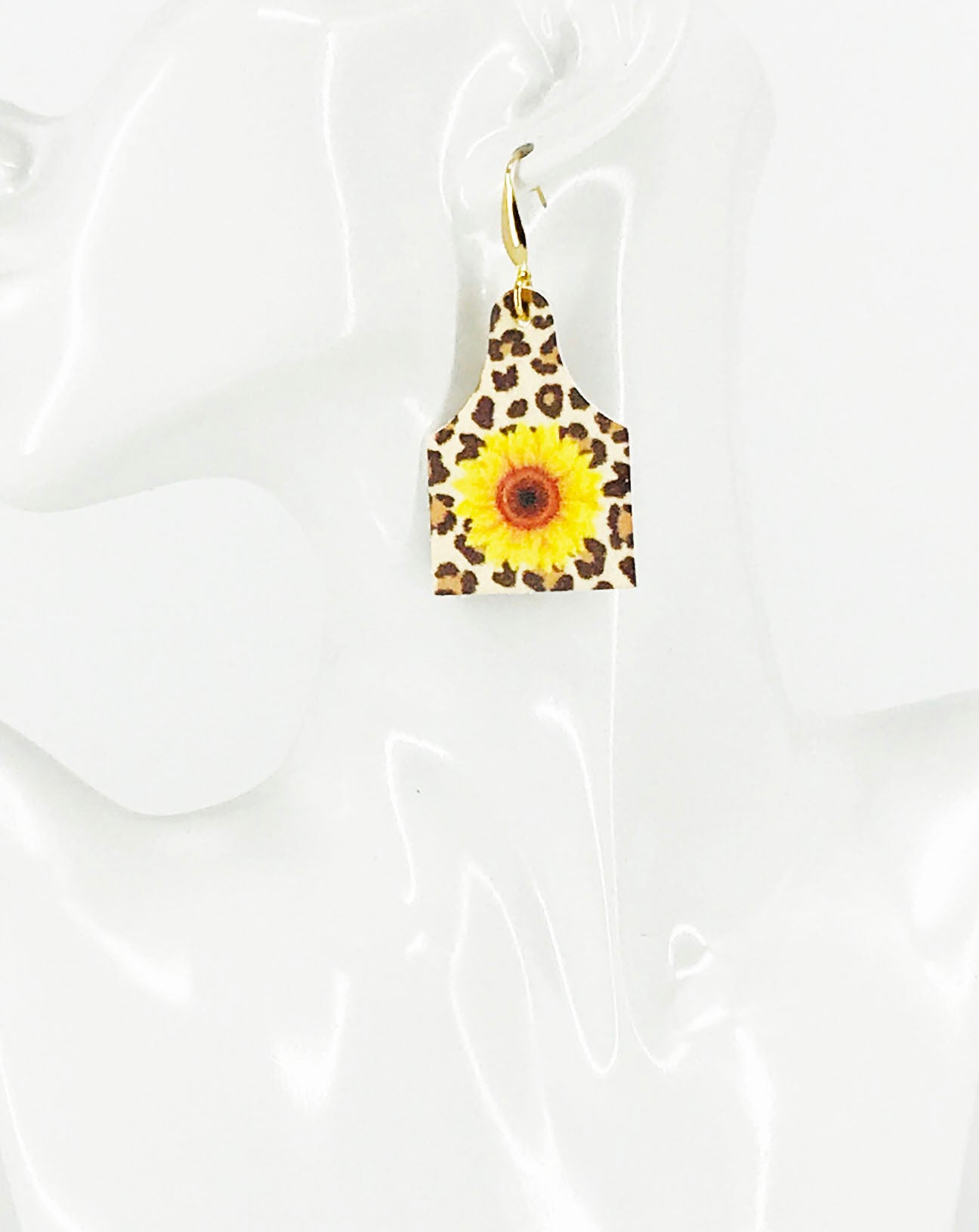 Sunflower & Wild Side Tag Earrings