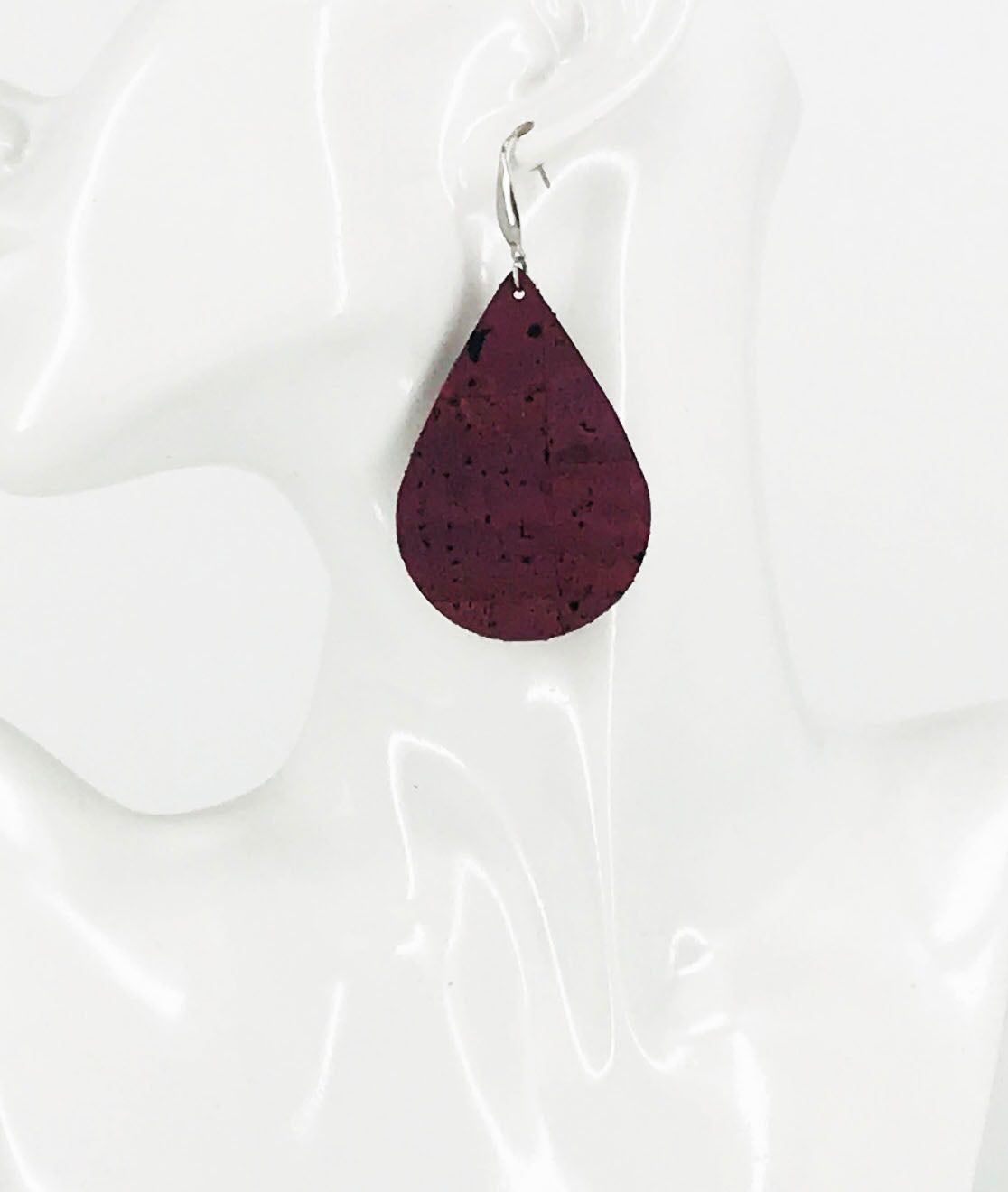 Purple Portuguese Cork Earrings - E19-3059