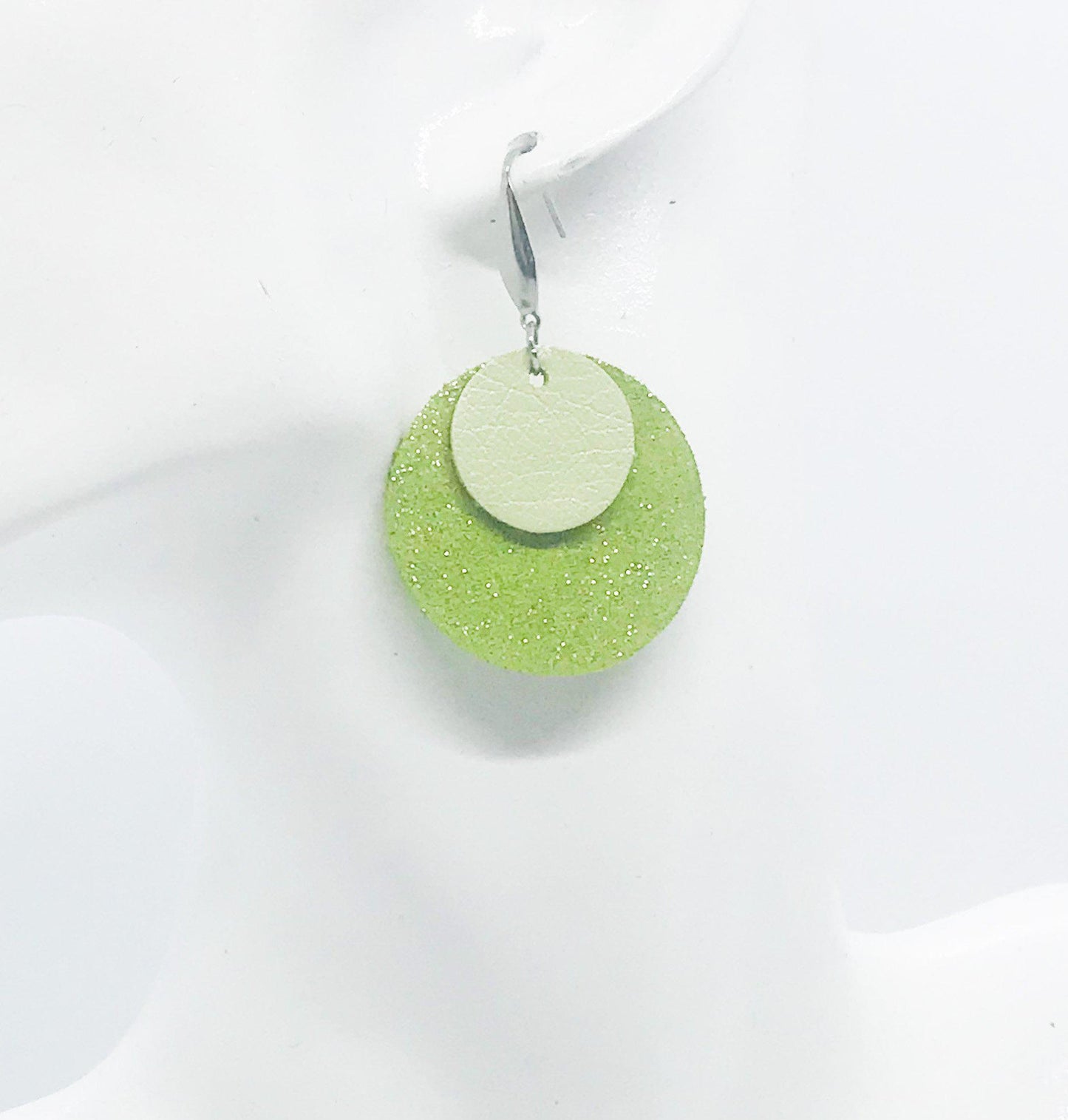 Genuine Leather Earrings - E19-499