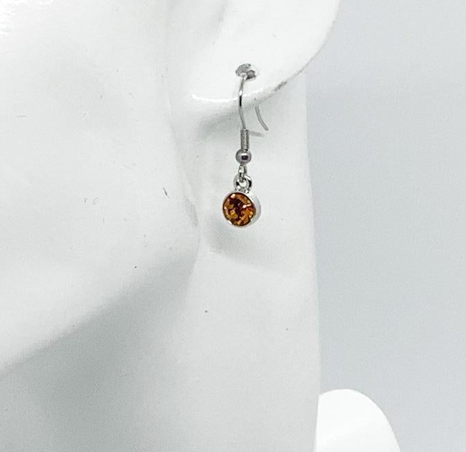 Rhinestone Dangle Earrings - E19-618