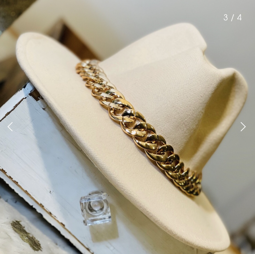 Chain Fedora Hats