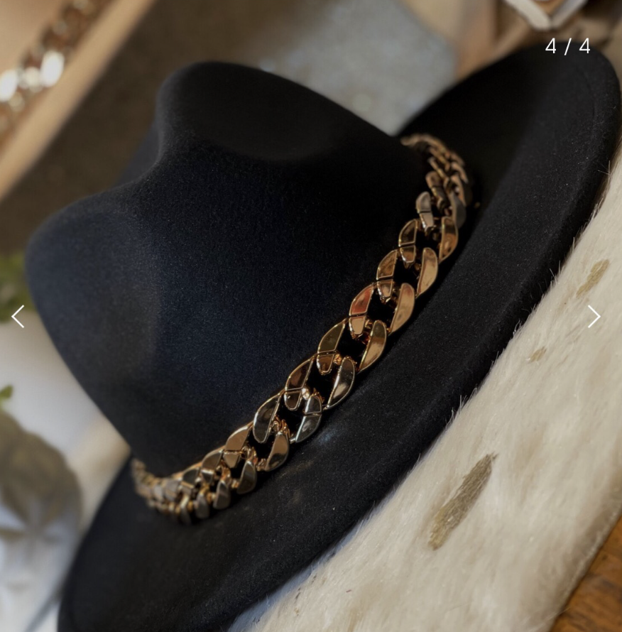 Chain Fedora Hats