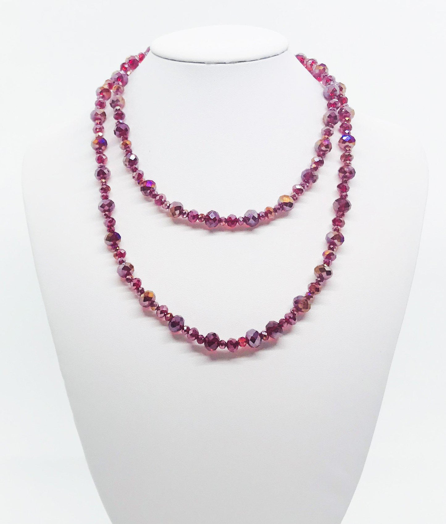 31" Glass Bead Necklace - N220